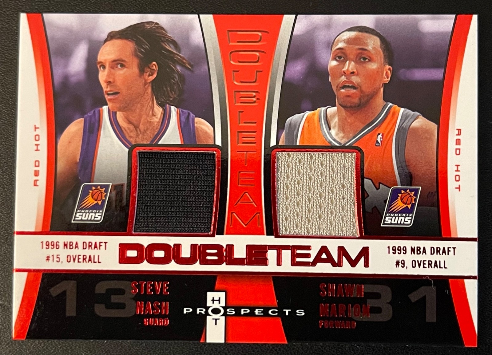 2006-07 Hot Prospects Double Team Red Hot Steve Nash Shawn Marion 6/25