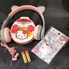 hello kitty Portable CD Player PCD-50KT White No scratches or stainc Works well