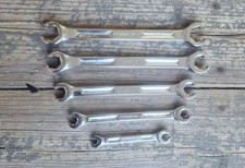 Snap-on 5pc Sae Double Flare Nut 6 Point Line Wrench Set Snap-on 5pc Sae Double Flare Nut 6 Point Line Wrench Set