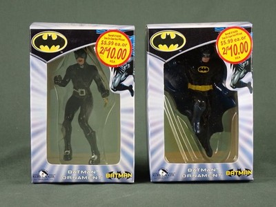 BATMAN AND CATWOMAN CHRISTMAS ORNAMENTS MINT IN BOX NEW  KURT ADLER