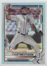 2021 Bowman Draft 1st Edition Sky Blue Foil Tyler Mattison #BD-58 0m7o