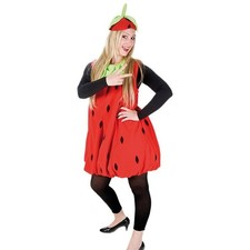 Kostüm Erdbeere Plüsch Gr. One Size 