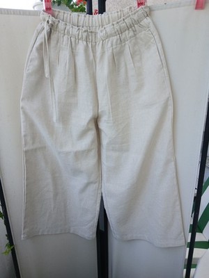 Hose 7/8-Hose Marlene Culotte  wide leg Größe M Farbe natur Cottongemisch