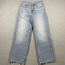 Madewell the perfect vintage wide leg crop jeans women's 26 W26 L26 medium wash