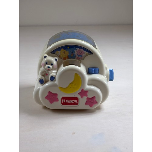 Vintage 1995 Playskool Lullaby Light Show Wind Up Musical Toy Star Moon Bear
