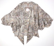 UMGEE Duster Kimono Paisley Bell Sleeve Boho Fairy Womens Small