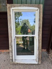 Wooden Box Sash Window original weighted glazed white heavy external
