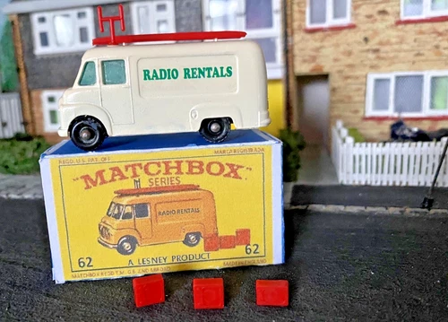 Lesney "Matchbox" Series No62B Commer TV Service Van (Radio Rentals} 1965 EX Box