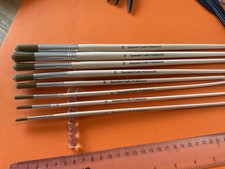 Specialist Professional synthetic bristle oil paints 8 brush set new   P3106