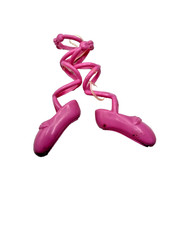 Barbie Compatable Sized Pink Ballet Slippers Unbranded