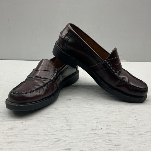 Nunn Bush Penny Loafer Shoes Mens Size 8.5 M Brown Leather Slip On Casual