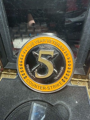 Authentic CSGO 5 Year Veteran Coin/Medal Valve Counter Strike Merch