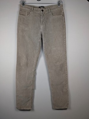 Boggi Milano Claude Jeans Men's 34x31 Beige Stretch Velvet Corduroy Pants