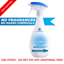 Pooph Pet Odor Eliminator Spray 20oz Fragrance Free Safe No Harsh Chemicals Dog