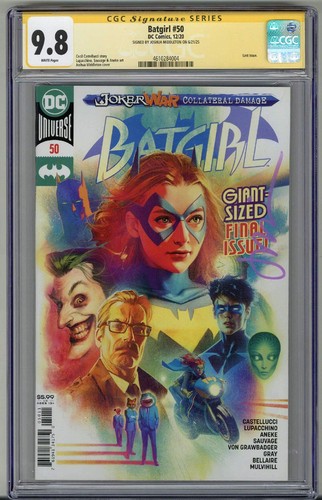 BATGIRL #50 CGC 9.8 SS SIGNED JOSHUA MIDDLETON COVER LAST ISSUE LOW POP RARE