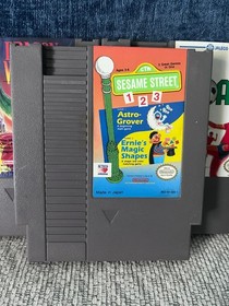 Nes Games Lot Dragon Warrior, Goal, Sesame St 123 - Tested and Working!