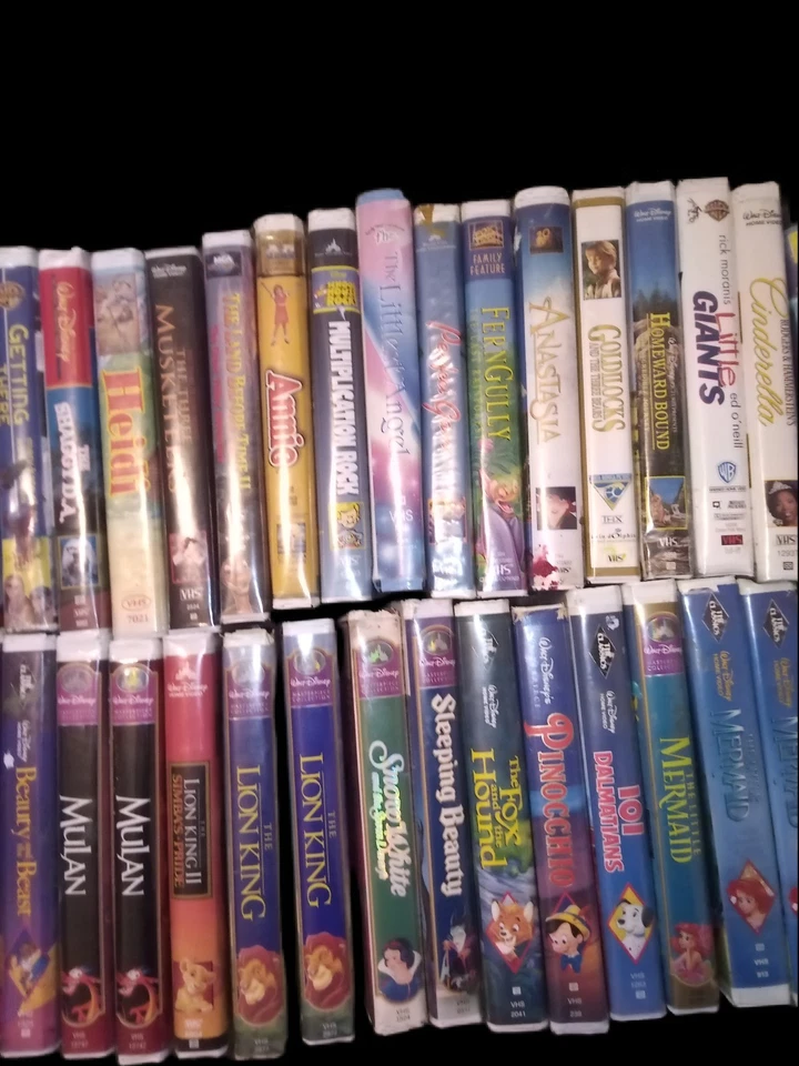 Massive Collection (80) Of Disney/Childrens VHS 80s-90s Foto 4 de 4