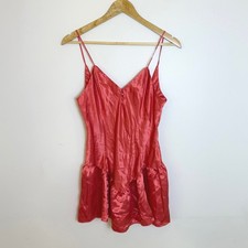 Vtg 90's Victorias Secret Gold Label Lingerie Slip Dress Womens Medium Dainty