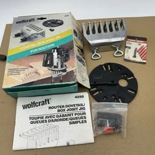 Wolfcraft Router Dovetail  & Box Joint Jig Woodworking Model 4250 Excellent