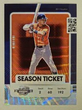 2021 Panini Contenders - Season Ticket Alex Bregman #22 Optic Red Wave Prizm