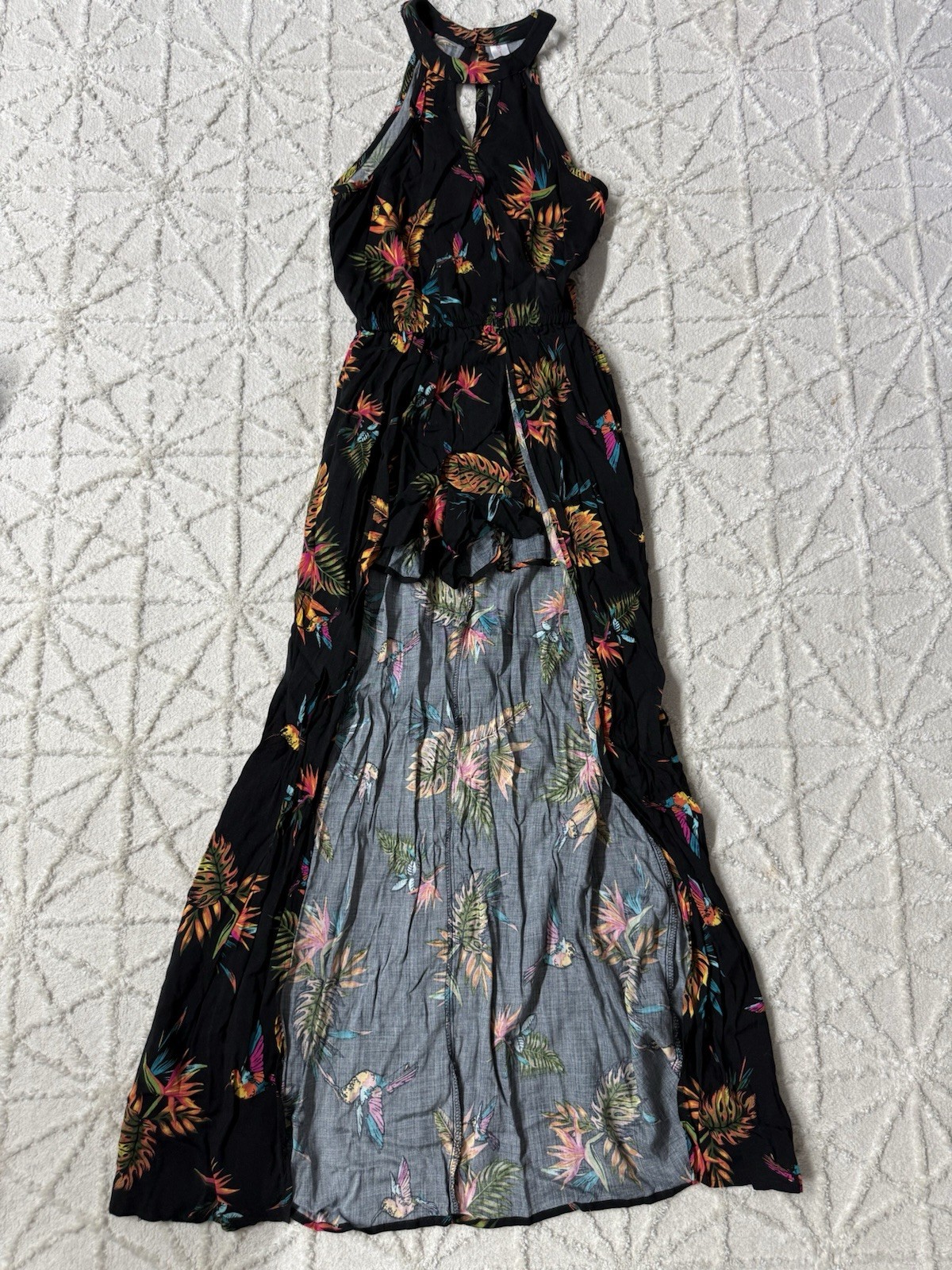 Romper with Shorts Dress Maxi by No Boundaries Size XS Juniors-image