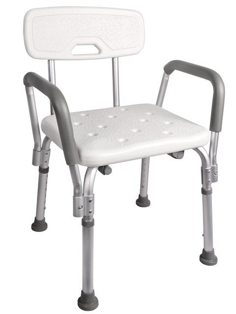 shower seat with arms and back