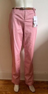 Flashlights Damen Jeans Hose Chino Gürtel krempeln Cropped 44 42 Skinny Stretch
