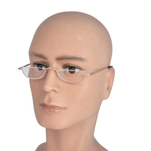 Lesebrille Federscharniere Halbmond Halbrandlos Lesegerät Unisex +1,0~+4,0 NEU - Bild 9 von 14