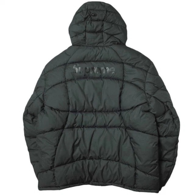 SUPREME 21AW Warp Hooded Puffy Jacket XL black Batting down outer