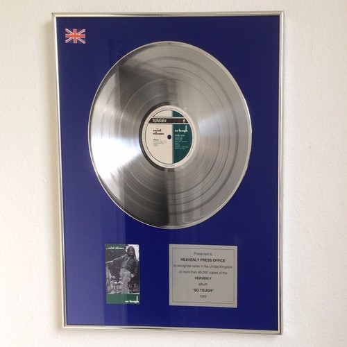 SAINT ETIENNE - SO TOUGH SILVER DISC 1993 PRESENTED TO HEAVENLY RECORDINGS
