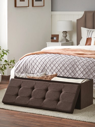 Storage Ottoman Bench-Holds 660lb,Footstool for Bedroom & Living Room - Picture 20 of 111