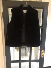 Velvet Faux Fur Gilet L