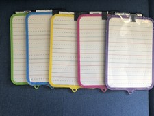 Dry Erase Learning Board Double Sided+Marker & Eraser(Color Very)