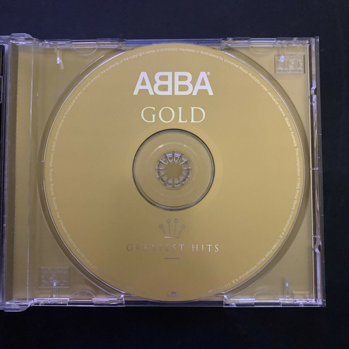 ABBA アバGOLD グレイテストヒッツ CD ディスク面ゴールド 輸入盤 アバ：ゴールド・グレイテスト・ヒッツ（PVG）／ABBA - Gold