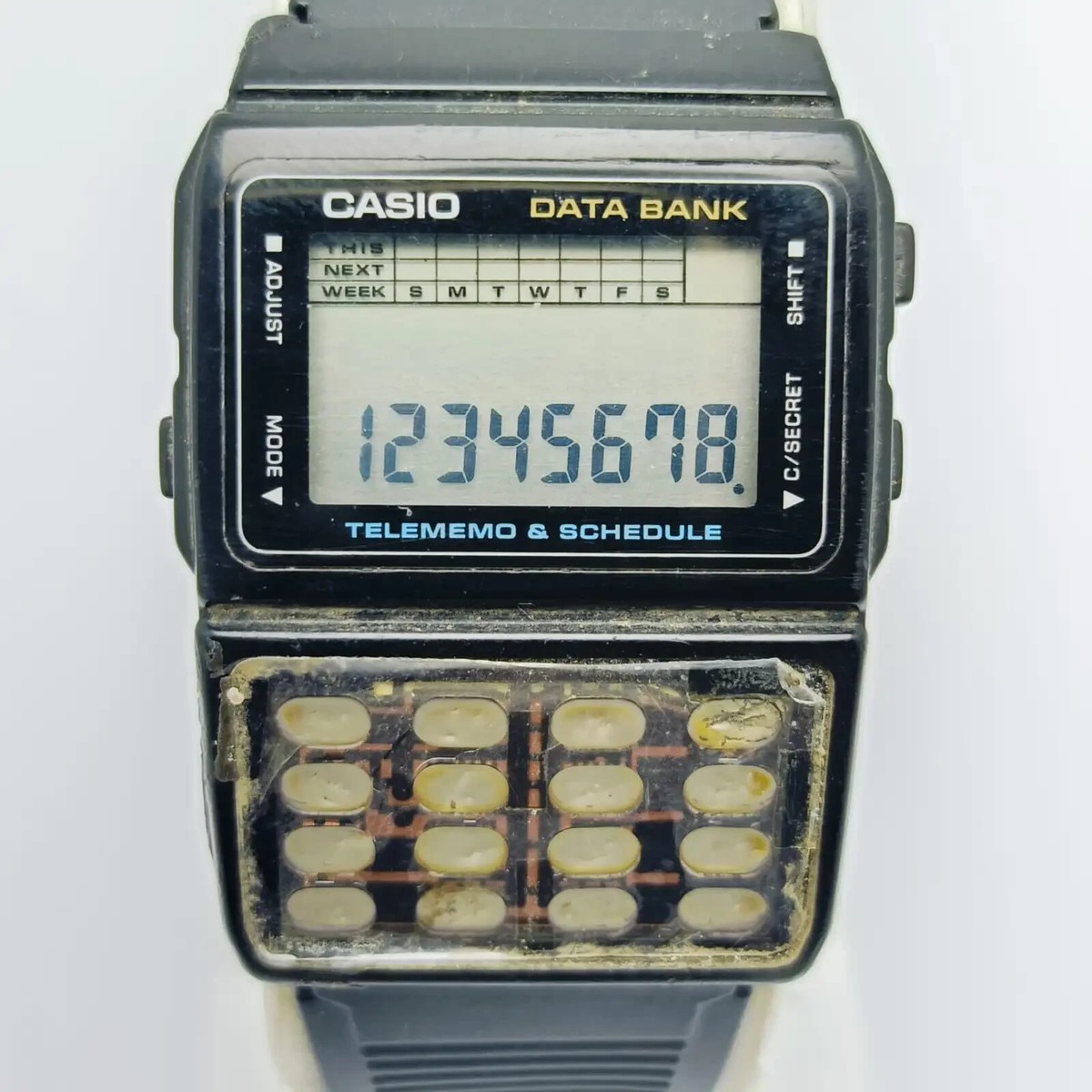 時計 90s casio data bank 120 Vintage Casio EDB-120 Travel /e-databank 10, World Time