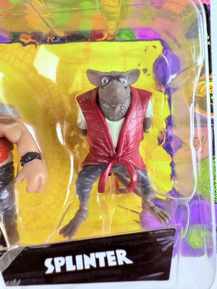 TMNT Mutant Mayhem Turtles Mini Pack 2023 Juego de 3 astillas Michelangelo Bebop Foto 4 de 4