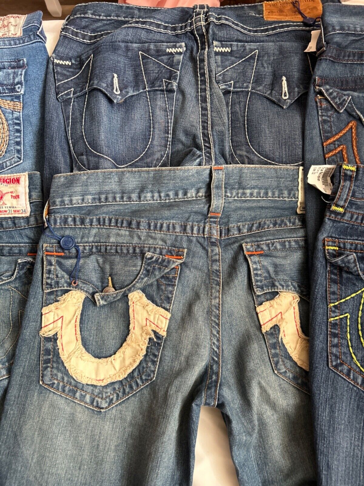 Bundle lot of 6 vintage true religion jeans 