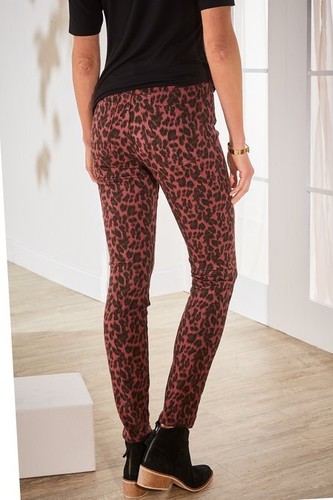 Soft Surroundings The Ultimate High Rise Leopard Skinny Jeans Womens 12 NEW $90 - Picture 4 of 5