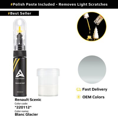 Touch up Paint for Renault Scenic Code: 220112 Blanc Glacier