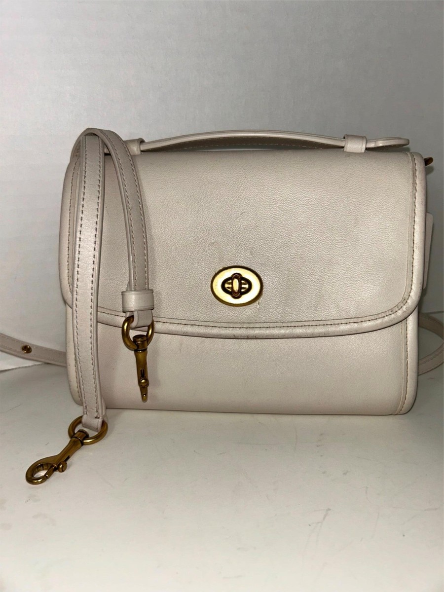 バッグ Coach One Shoulder Leather Turn Lock Coach One Shoulder Handbag Turn Lock Logo Leather Purse