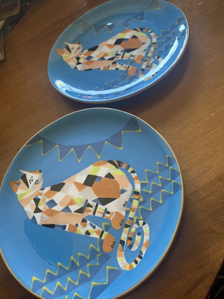 West Elm Animal Cat Plates 8