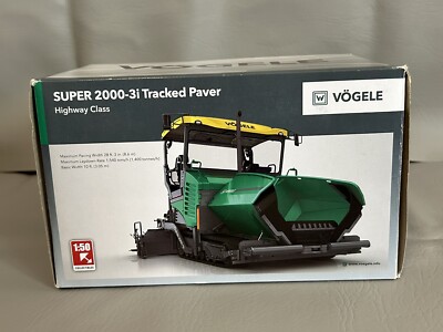 NZG FOR VÖGELE SUPER 2000-3I Tracked Paver 1:50 Truck Pre-Built Model