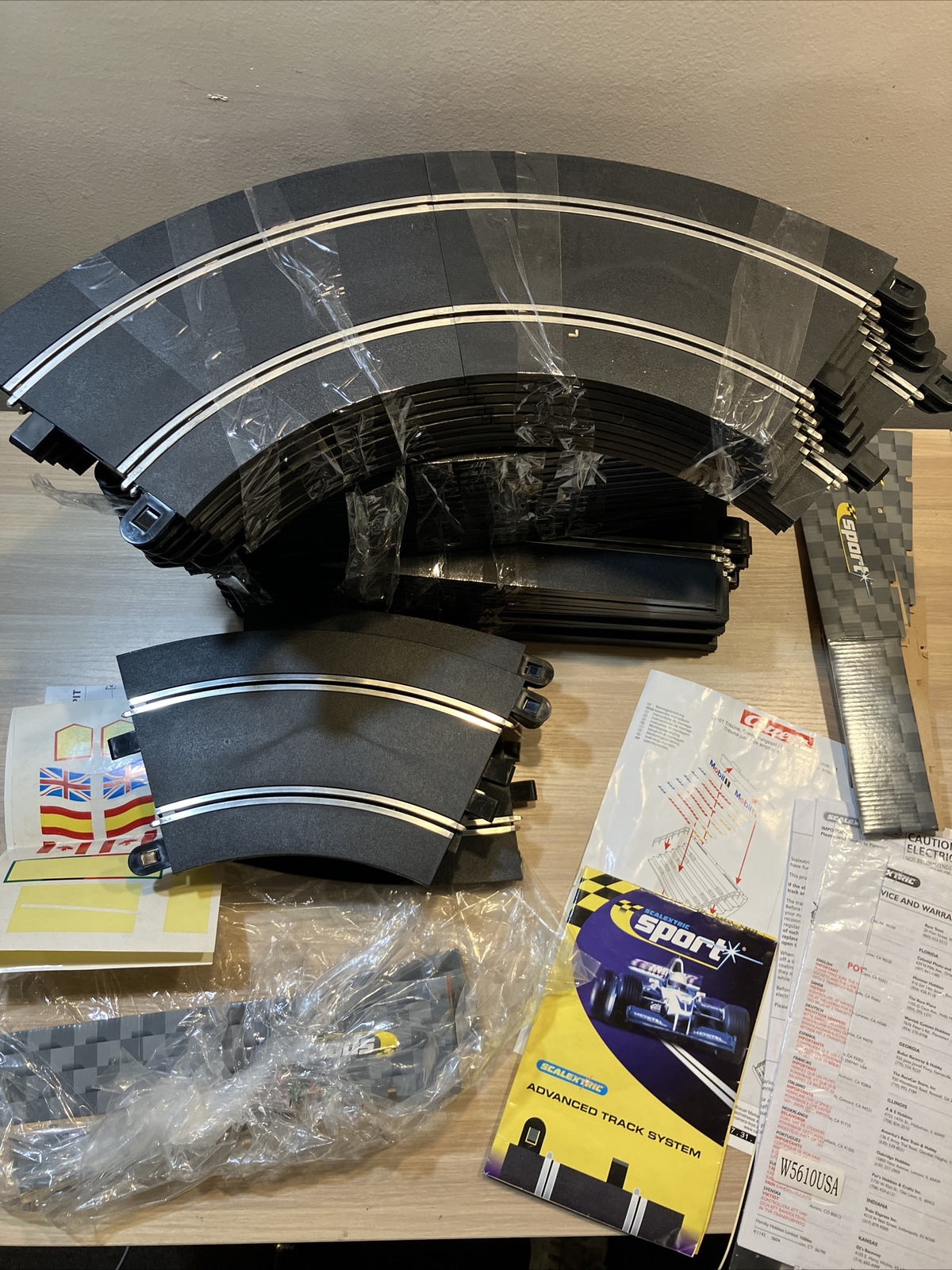 Carrera Slot Car Track Lot Scalextric Advanced Track System Huge Lot eBay