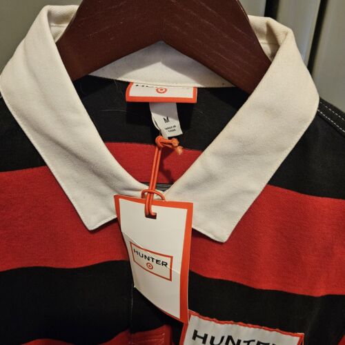 Camisa de rugby Target x Hunter para hombre en rojo y negro talla mediana - Imagen 2 de 5