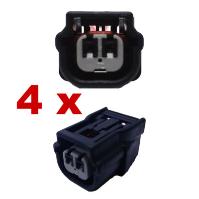 Connecteur Injecteur 2 Broches Connecteur Sumitomo 2 Broches Femelle - Pour Injecteur Essence Voiture Moto - Kit Rechange Connecteur Injecteur Essence