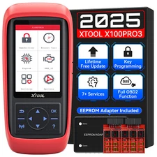 XTOOL X100 PRO3 Auto OBD2 Scanner EEPROM Adapter 7+ Reset IMMO Key Programmer