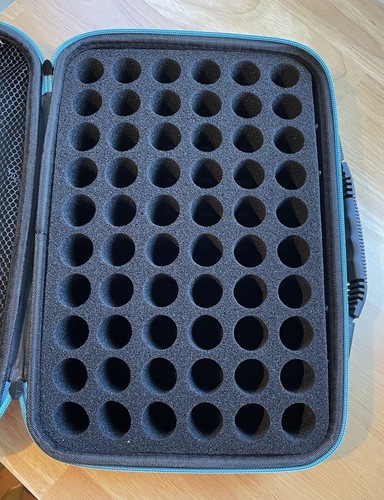 Semi-Hard Side Zippered Carrying Case - Canvas Exterior- Foam Interior - Picture 7 of 8