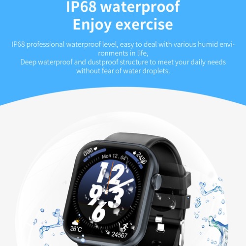 2025 Smart Watch For Men/Women Waterproof Smartwatch Bluetooth iPhone Samsung - Picture 12 of 27