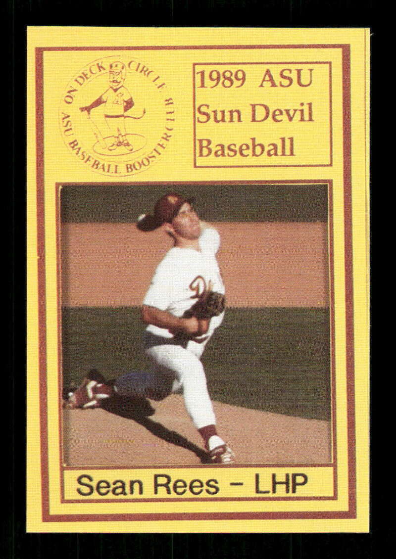 1989 Arizona State Sun Devils ASU Team issue Sean Rees BXCP37