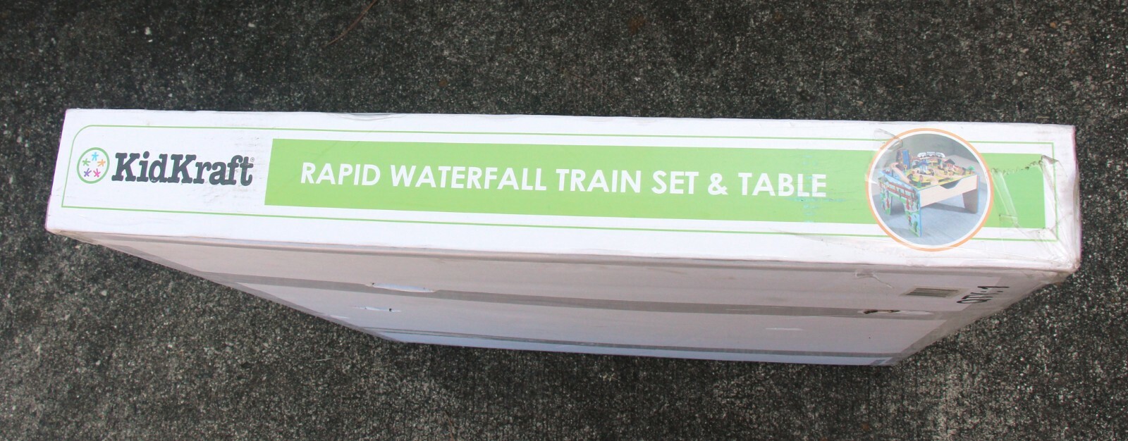 rapid waterfall train set and table